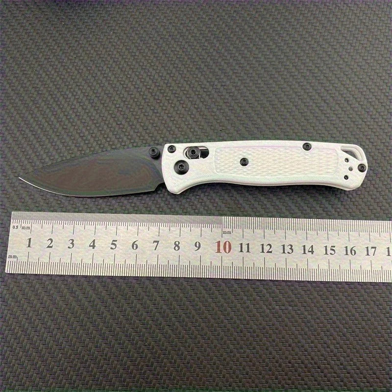 BM 533-3 MINI Bugout Nylon Wave Fibre Handle Axis Lock Folding Outdoor Pocket Knife EDC Camping Hunting Tools