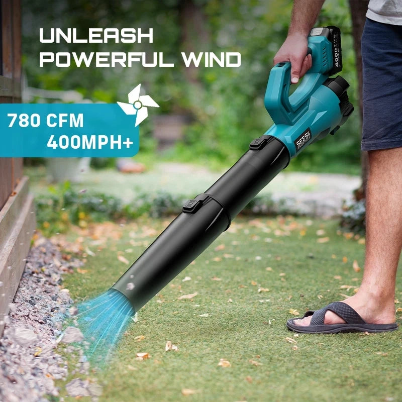 900000RPM Brushless Electric Turbo Blower 780CFM Cordless Leaf Blower for snow Lawn Care Debris For Makita 18v BatteryPin