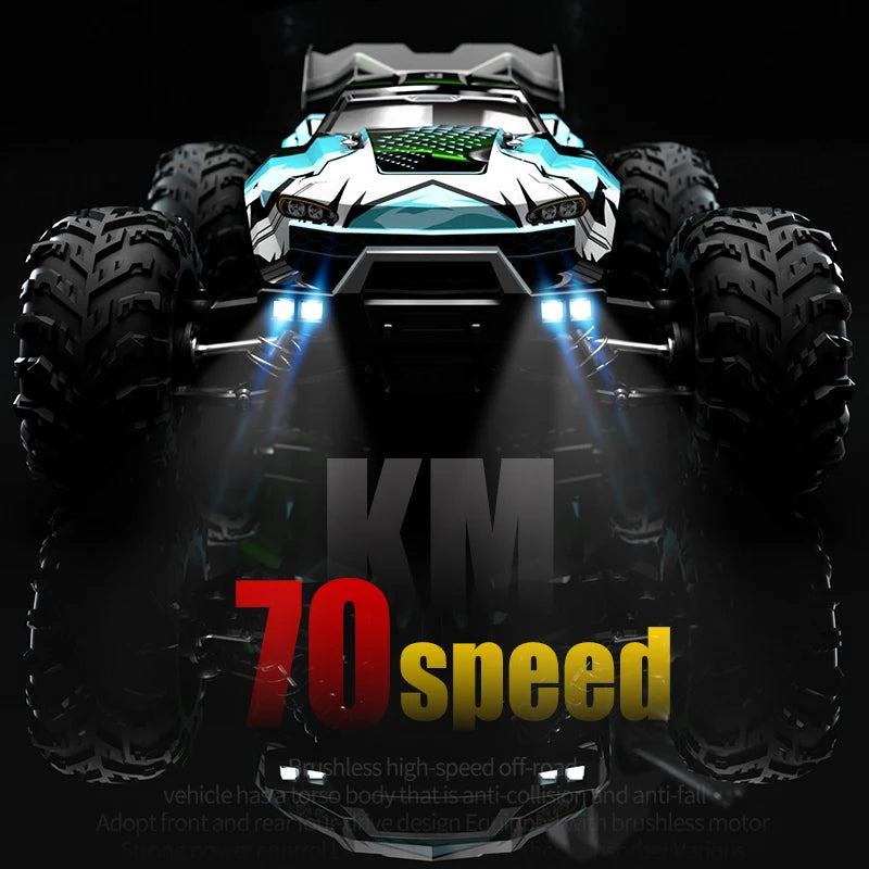 16101 Pro 1:16 75KM/H 4WD RC Car With LED Light 2.4G Remote Control Cars High Speed Drift Monster Truck for Children Gift