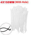 Nylon Cable Ties with Screw Hole Mount Self Locking Loop Wrap Bundle Ties Strap DIY Office Cables Wire Fasten Organizer
