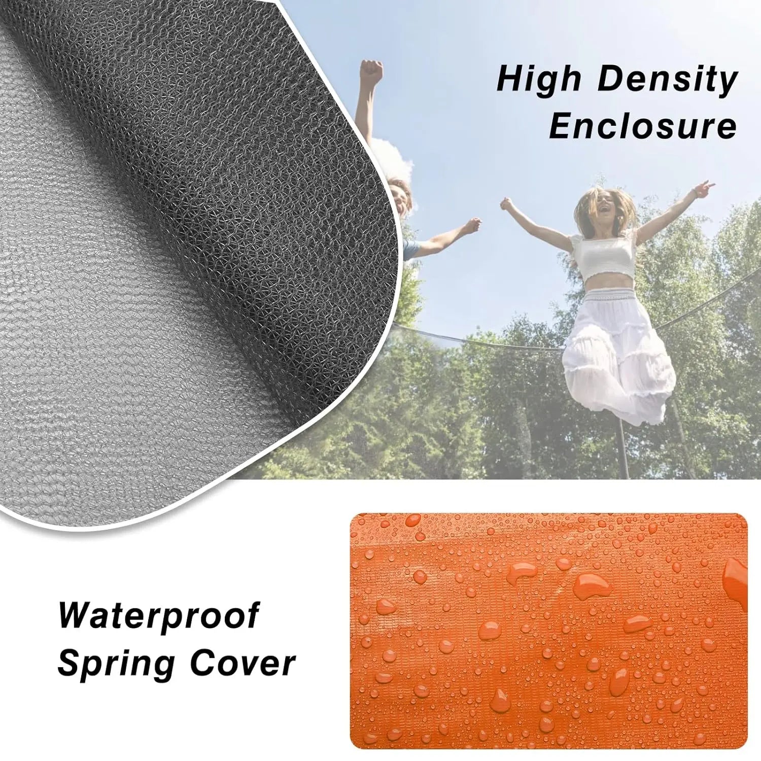 15 FT Trampoline for Kids, Trampoline with Basketball Hoop, Recreational Outdoor Trampolines with Storage Bag and, Customized