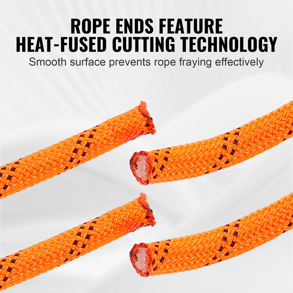 120ft Dual-Weave Polyester Cord 3/8 1/2in 48-Strand Multi-Use Rope for Arborist Activities Outdoor Adventures Versatile