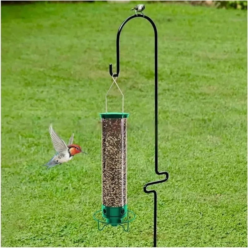 Hanging Wild Bird Feeder Weight Activated Rotating Squirrel Proof Outdoor Garden Yard Tree Mounted Automatic Bird Feeding