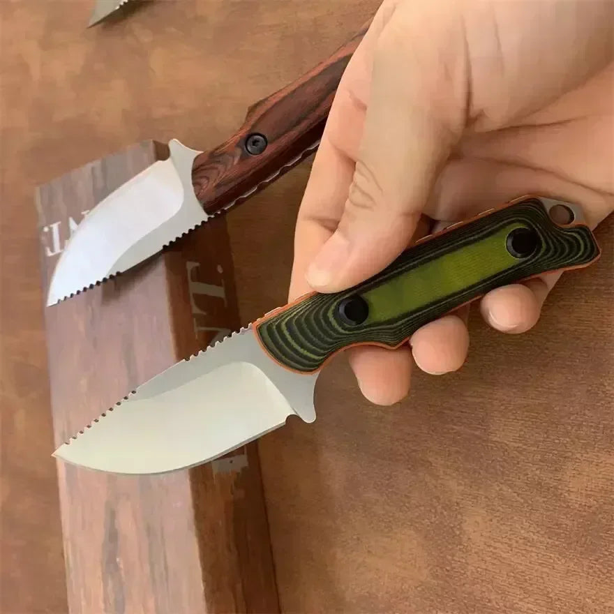 Straight BM 15002/15017 Wilderness Hunting Knife CPM-S30V Blade Wooden/G10 Handle Outdoor Knives Pocket EDC Tools