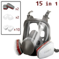 6800 Gas Mask Full Face Large Size Respirator Reusable Full Face Respirator Gas Paint Sprayer Chemical Wood Working Dust