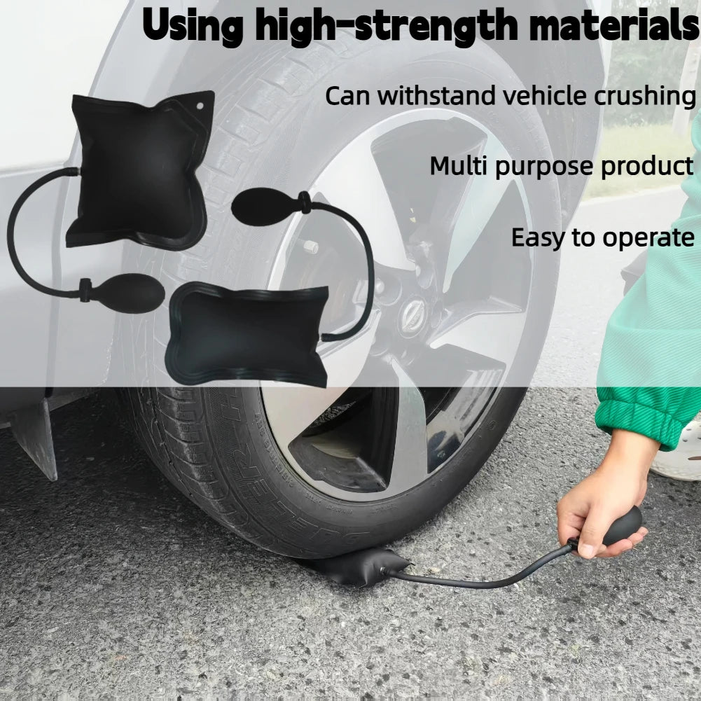 Emergency Repair Tool For Car Doors, Emergency Unlocking Tool Kit, J-Hook Long-Distance Kit, Air Wedge Airbag Pump