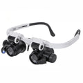 8X 15X 23X Adjustable Dual Polished Crystal Acrylic Lens Jewelry Watch Repair Magnifier Glass Head Eye Loupe Measurement Tools