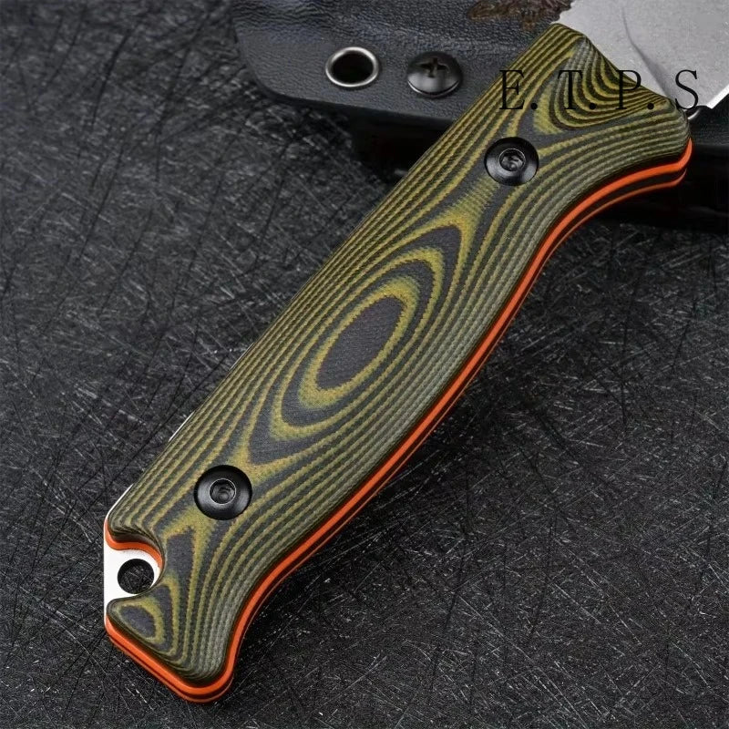 BM 15002 Portable Fixed Knife S90V Blade G10 Handle Outdoor Knife Camping Durable Portable EDC Multitool EDC Knife