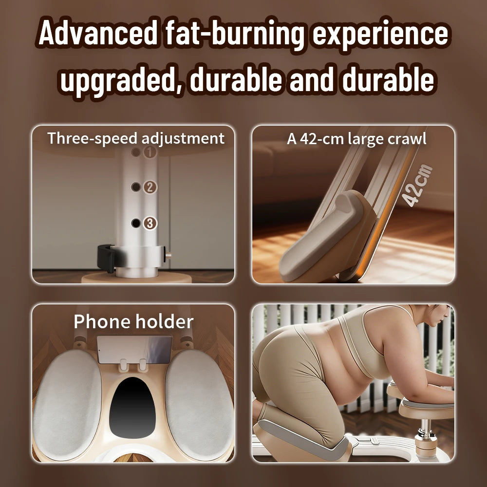 Spine Twist and Stretch Trainer, Low-Impact Home Gym Equipment for Waist Toning, Leg Stretching & Core Activation