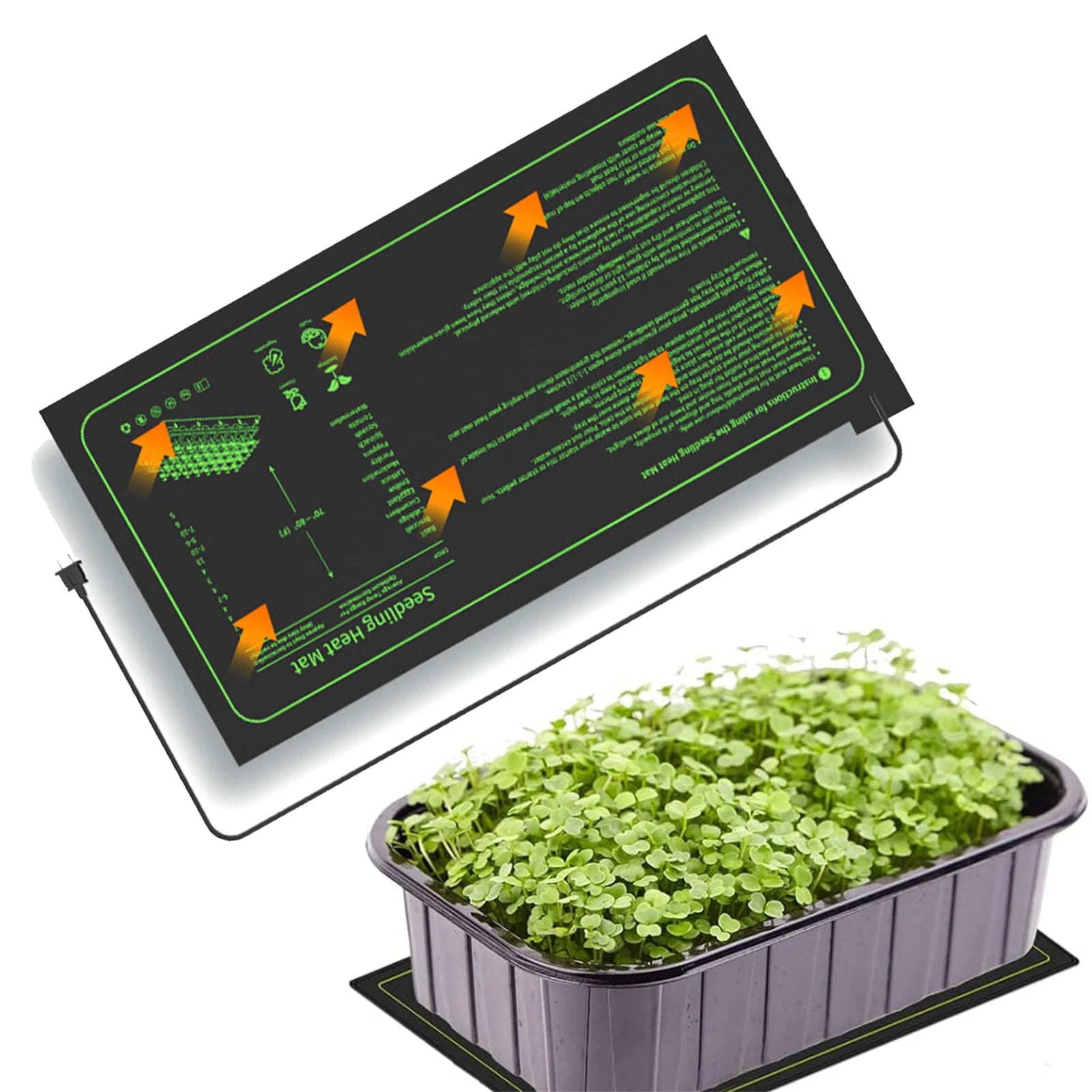 20W Seedling Heat Mat Plant Seed Germination  Starter Pad Greenhouse Seedling Heating Mat Waterproof