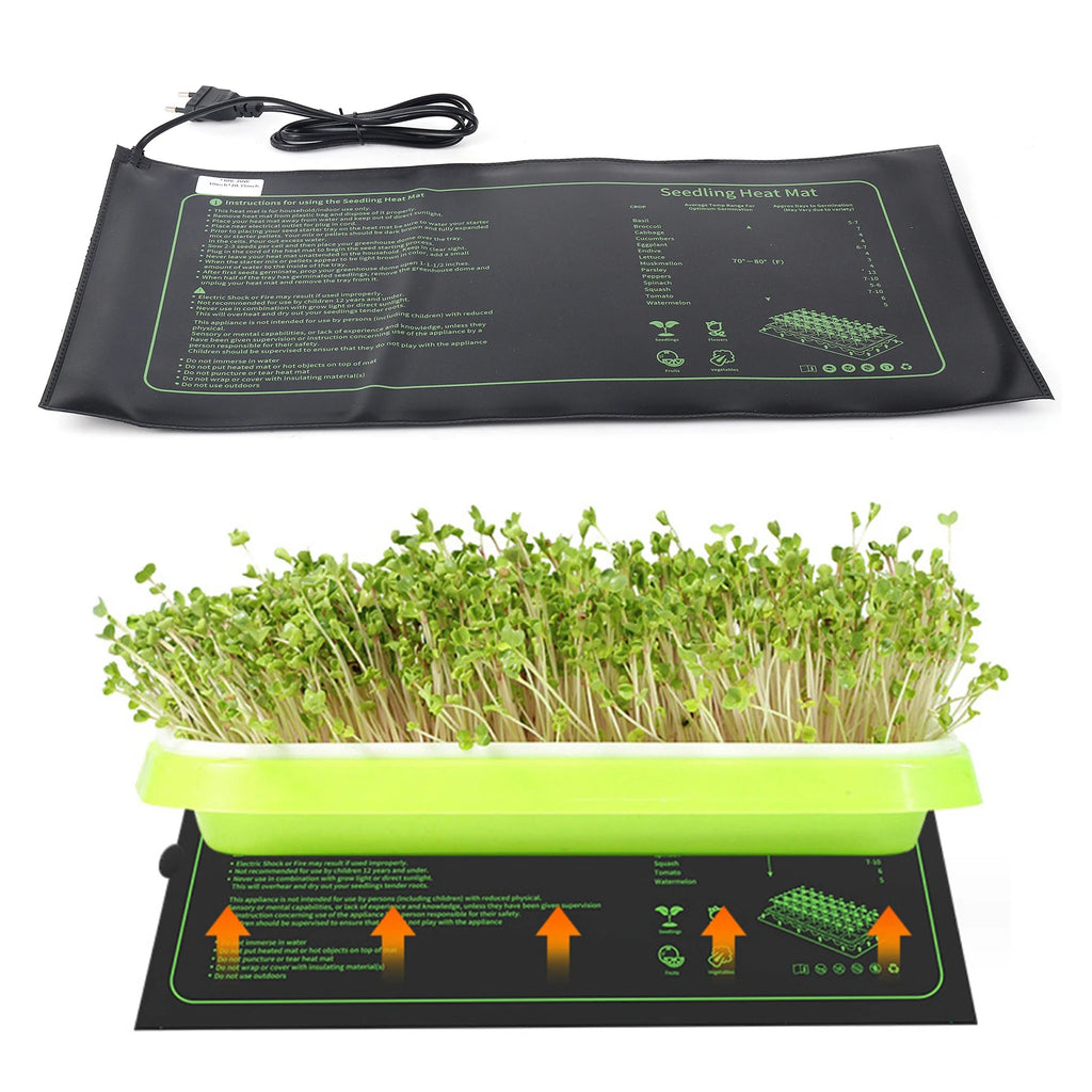 20W Seedling Heat Mat Plant Seed Germination  Starter Pad Greenhouse Seedling Heating Mat Waterproof