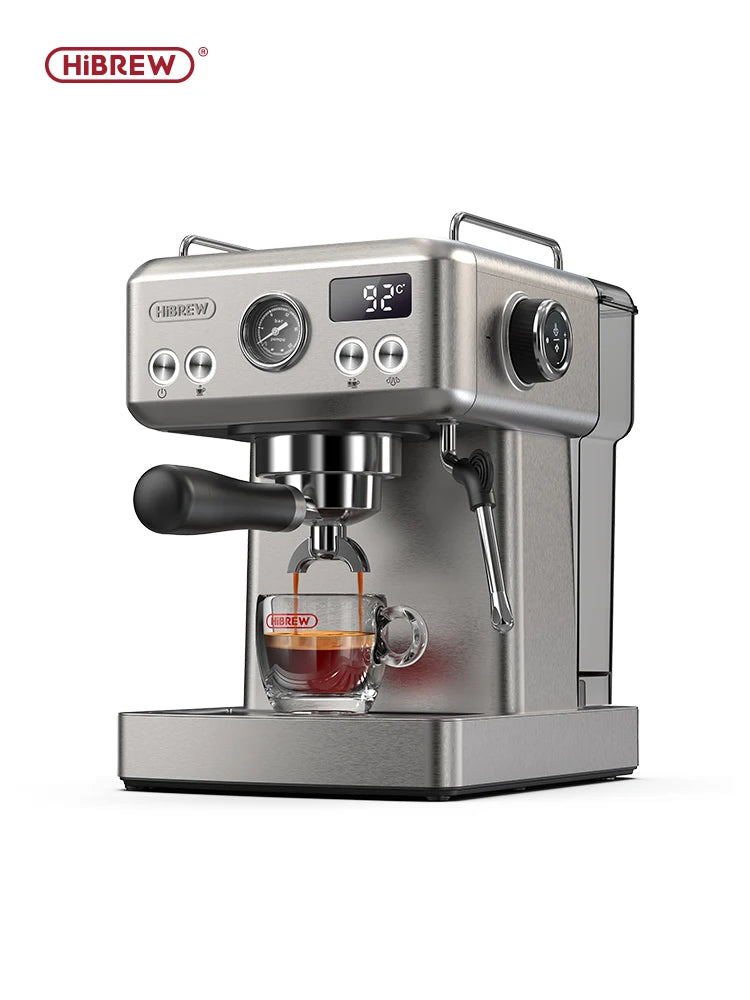 20Bar Semi Automatic Espresso Coffee Machine Temperature Adjustable 58mm Portafilter Cold/Hot Coffee Maker Metal CaseH10A