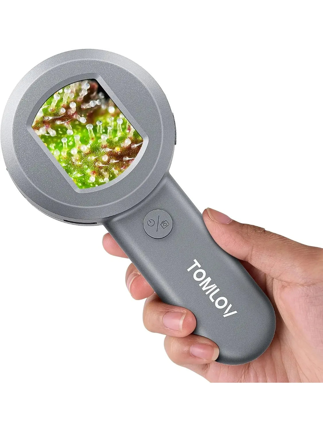 Microscope for Adults Kids Handheld Coin Magnifier with Light for Error Coins Collector Portable 100X Jewelers Loupe
