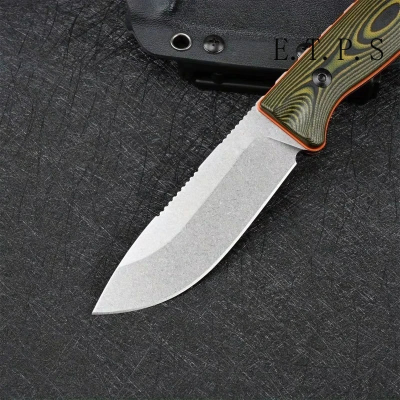 BM 15002 Portable Fixed Knife S90V Blade G10 Handle Outdoor Knife Camping Durable Portable EDC Multitool EDC Knife