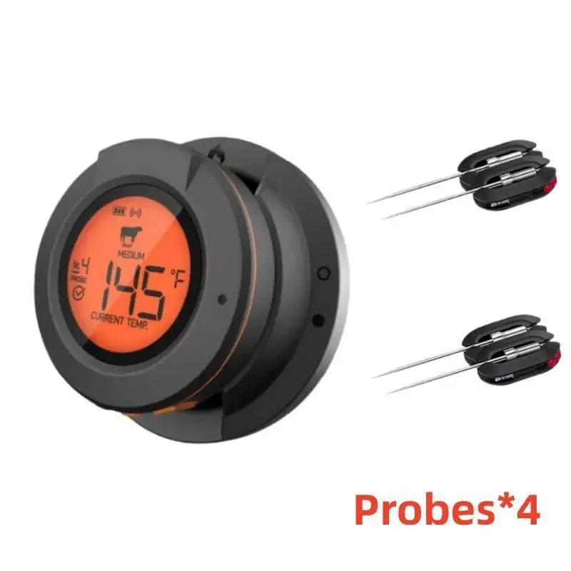 Bluetooth Digital Thermometer Sensor For High 500°F Oven Grill Barbecue Meat Cooking Tools
