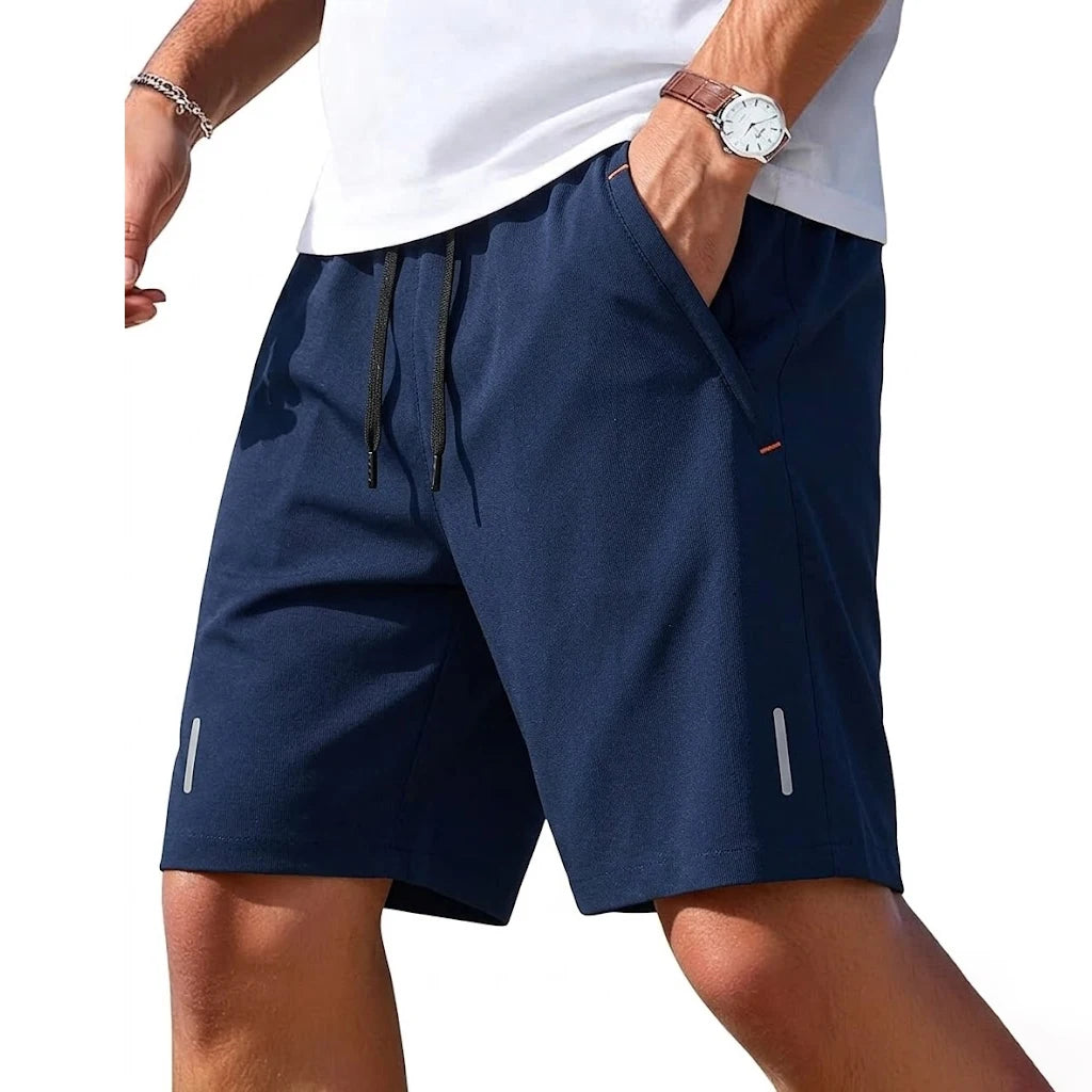 Beach Mens Quick Dry Short Pants Summer Athletic Trousers Pocket Gym Man Casual Zipper Hiking Shorts Man Plus Size Baggy Pants