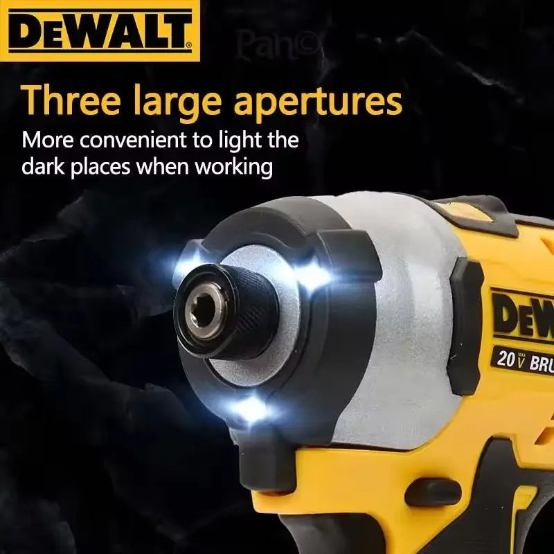 DEWALT DCF850 20V Impact Drill Brushless Motor 205Nm Variable Speed Electric Screwdriver Woodworking Driver Bare Tool power tool