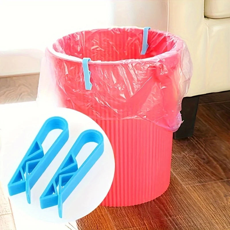 10 innovative trash can clips - safe and non slip trash bag holder, stylish divider side clips, convenient for home use