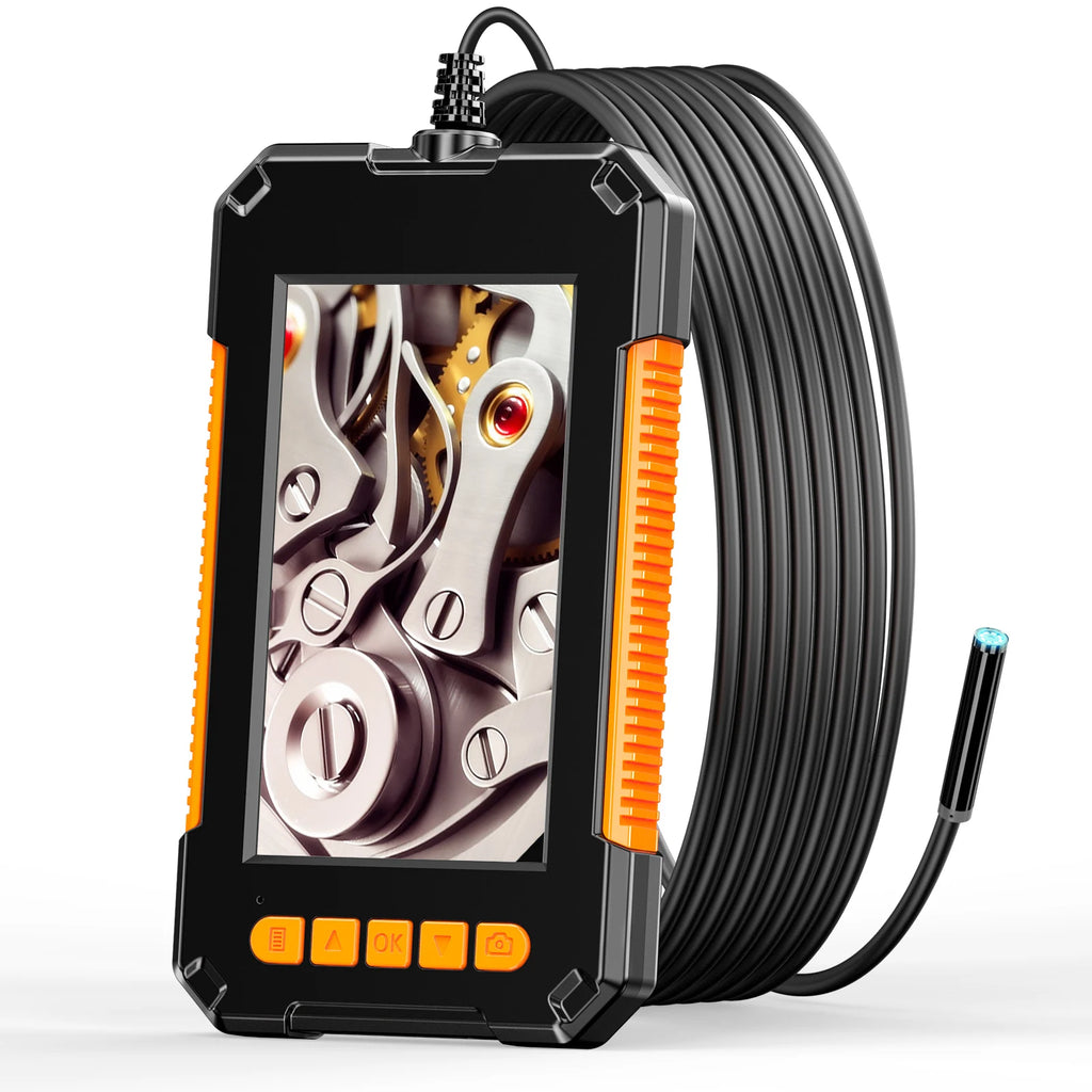 Single Dual-Lens Borescope with 4.3" 1080P HD Industrial Borescope IP67 Waterproof Inspection Camera For Car Photo and Video