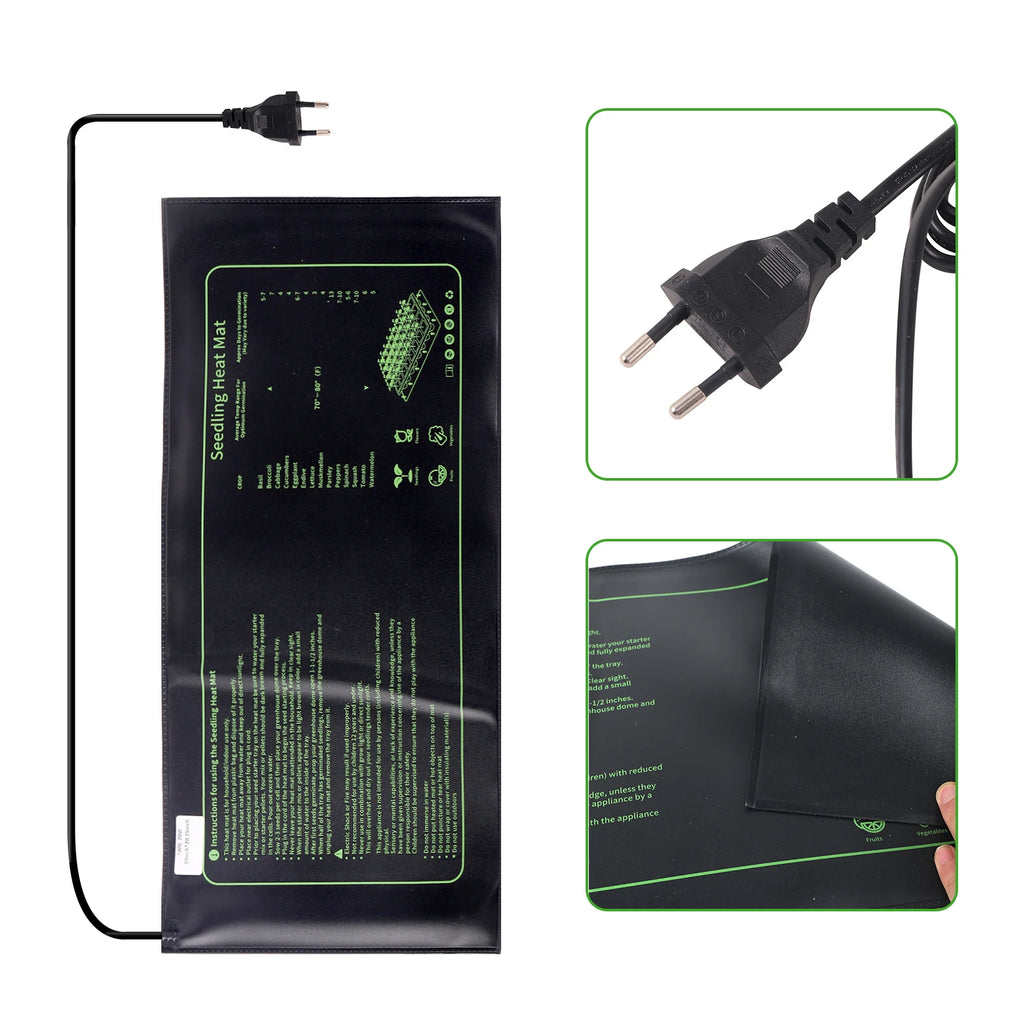 20W Seedling Heat Mat Plant Seed Germination  Starter Pad Greenhouse Seedling Heating Mat Waterproof