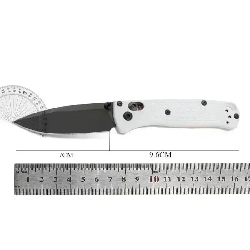 BM 533-3 MINI Bugout Nylon Wave Fibre Handle Axis Lock Folding Outdoor Pocket Knife EDC Camping Hunting Tools