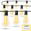 LED Outdoor String Lights ST38 Patio Lights , Outside Hanging Light Waterproof for Porch, Deck, Garden, Backyard, Balcony, 2700K
