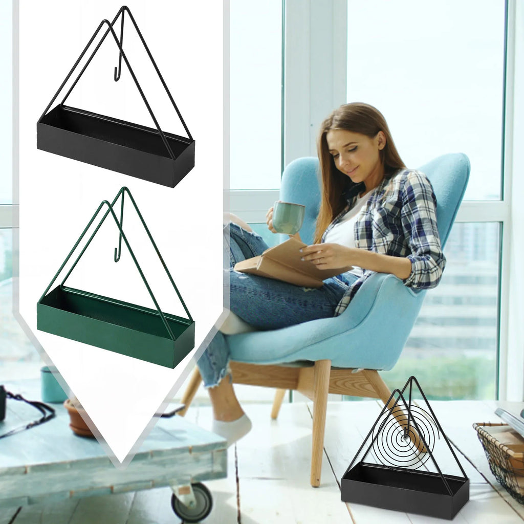 1PC Iron Mosquito Coil Burner with Spiral Holder and Tray for Summer Insect Repellent Outdoor Camping garden Accessories