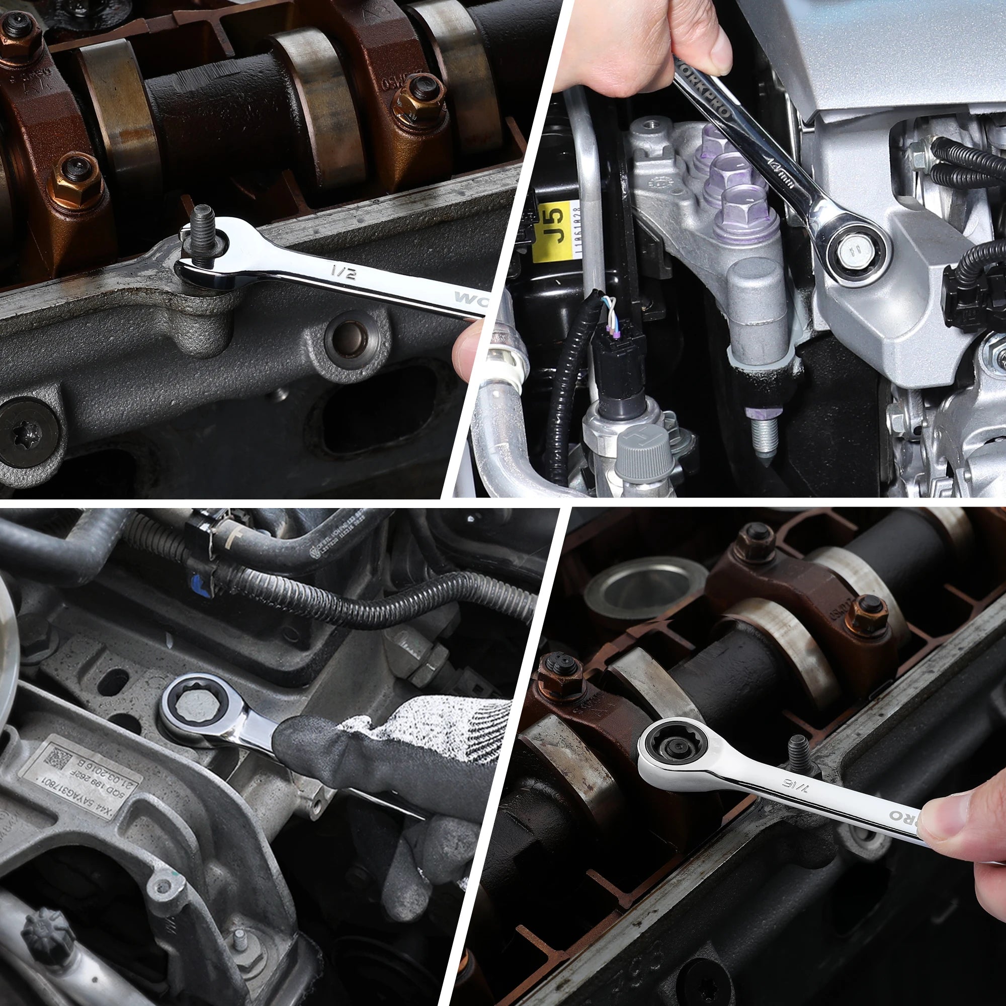 21pc Ratcheting Wrench Set with Box