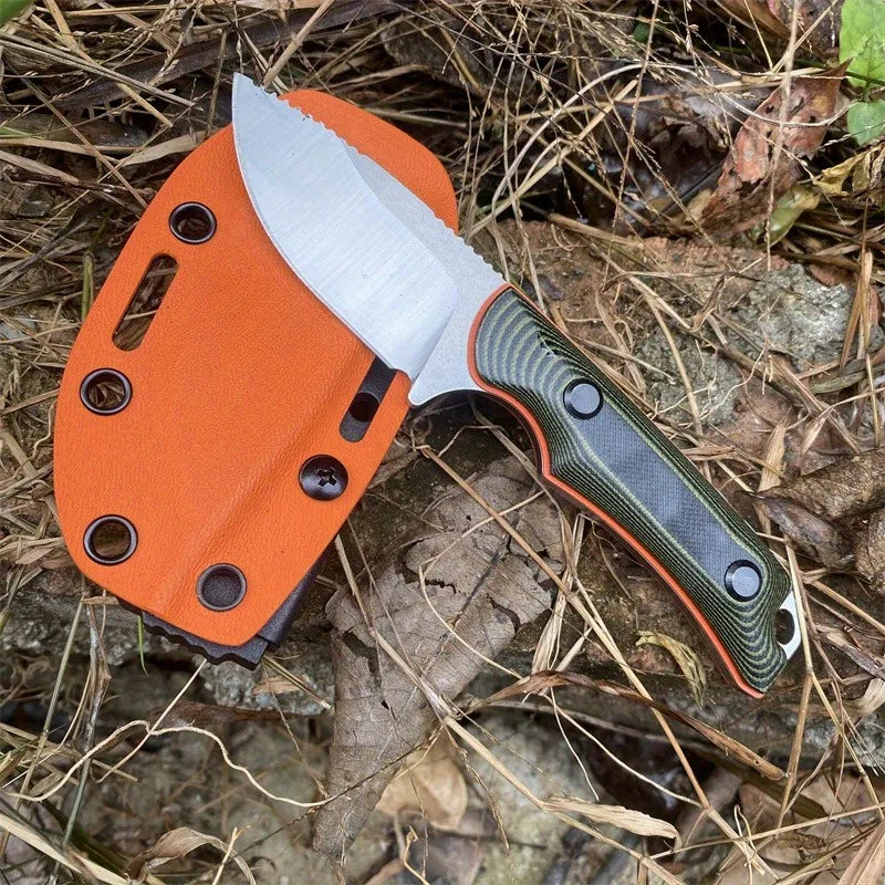 BM 15017 Two-tone G10 Handle 8Cr13Mov Blade Fixed Blade Straight Knife Outdoor Hunting Survival EDC with Sheath Knives