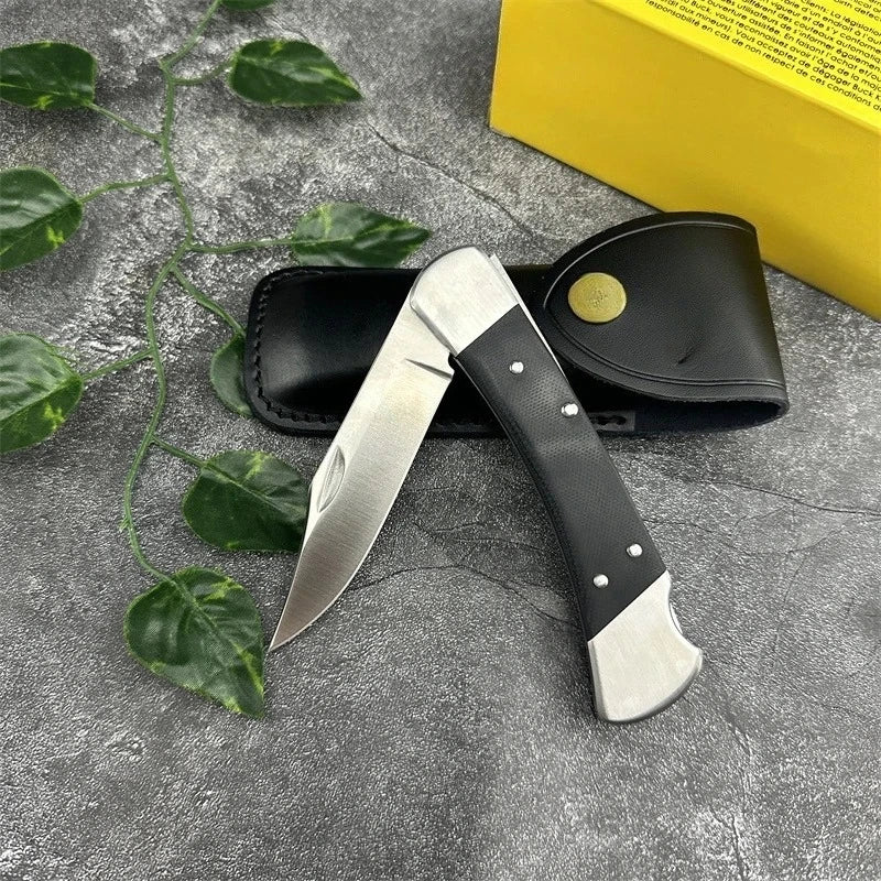 Outdoor Folding Knife G10 Handle Handle Camping Hiking Fishing Climbing Multi-purpose EDC Pocket Knife Men's Gift