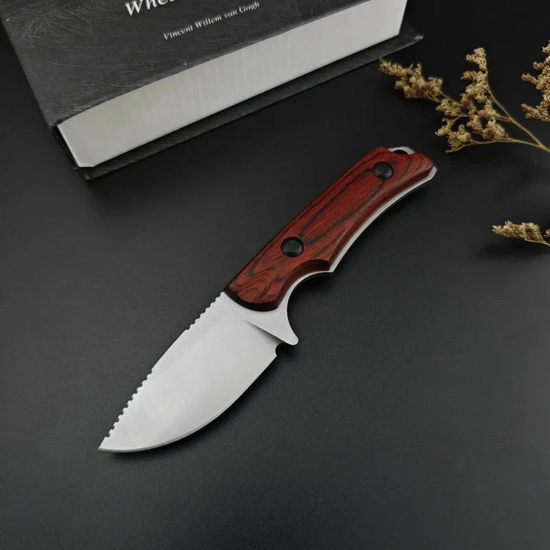 BM 15017 Two-tone G10 Handle 8Cr13Mov Blade Fixed Blade Straight Knife Outdoor Hunting Survival EDC with Sheath Knives