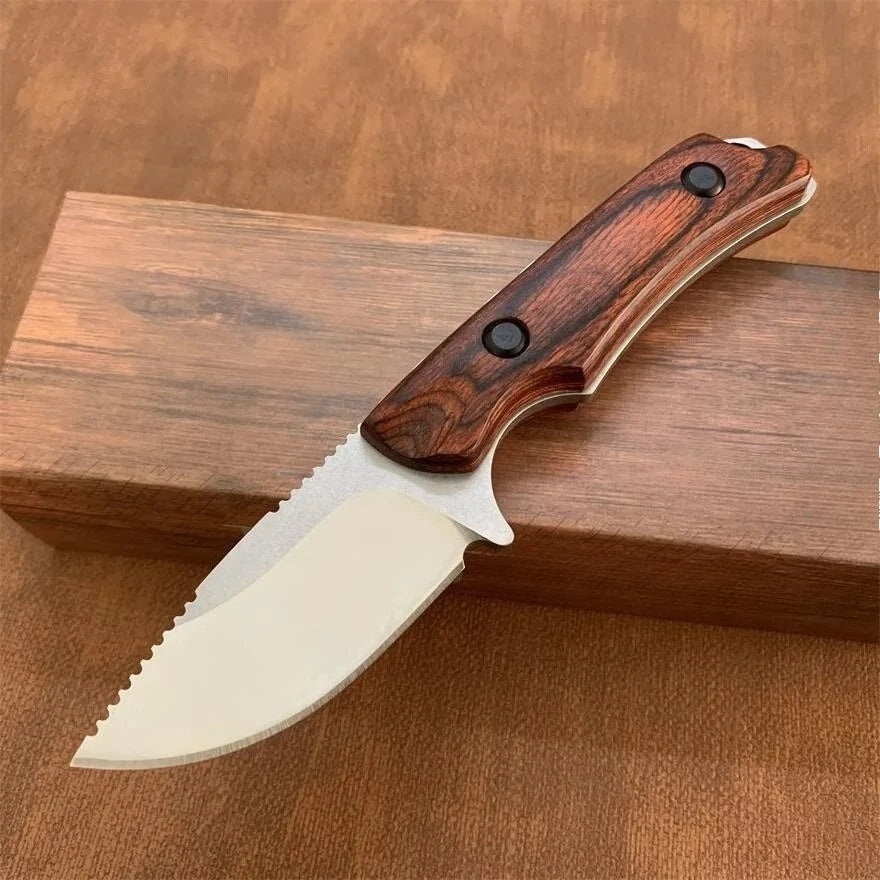 High-hardness BM 15017 Fixed Blade Knife Outdoor Camping and Hiking EDC Practical Cutting Knife with A Sheath Gift for Men