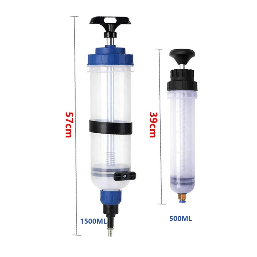 500ML/1500ML Car Oil Fluid Extractor Filling Syringe Universal Truck Motorcycle Vehicles  Fuel Oil Fluid Transfer Pump