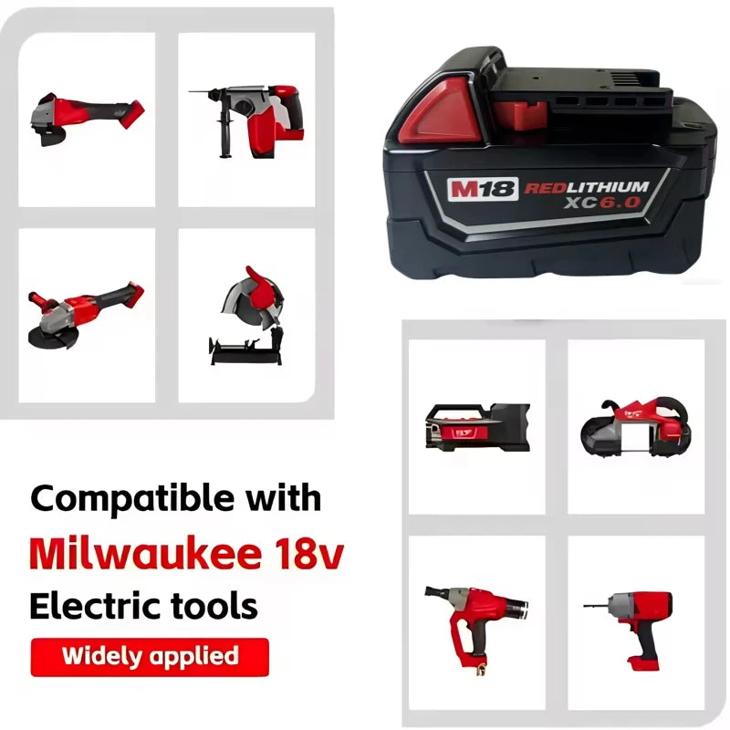 M18-6.0 100% original 2 PCS 18V Milwaukee brand 48-11-1860 6.0 AH Batteries M18 XC18 48-11-1860 New In Pack portable tools