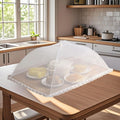 1Pack Mesh Food Covers, Large and Tall Encrypted Plate Serving Tents Reusable Collapsible Umbrella for Outdoors, Parties, Picnics, BBQ