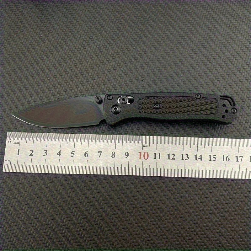BM 533-3 MINI Bugout Nylon Wave Fibre Handle Axis Lock Folding Outdoor Pocket Knife EDC Camping Hunting Tools