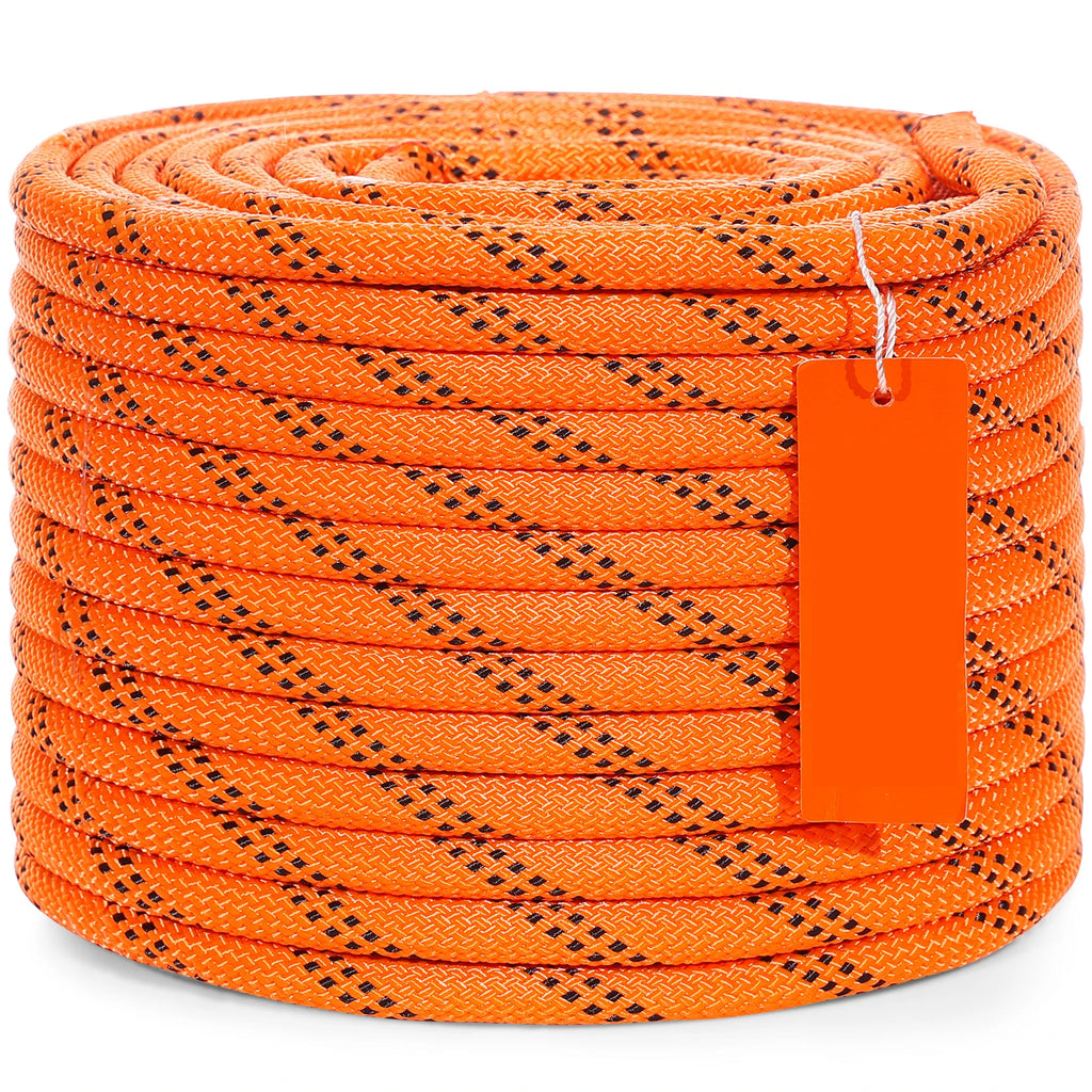 120ft Dual-Weave Polyester Cord 3/8 1/2in 48-Strand Multi-Use Rope for Arborist Activities Outdoor Adventures Versatile