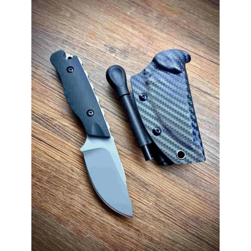 High-hardness BM 15017 Fixed Blade Knife Outdoor Camping and Hiking EDC Practical Cutting Knife with A Sheath Gift for Men