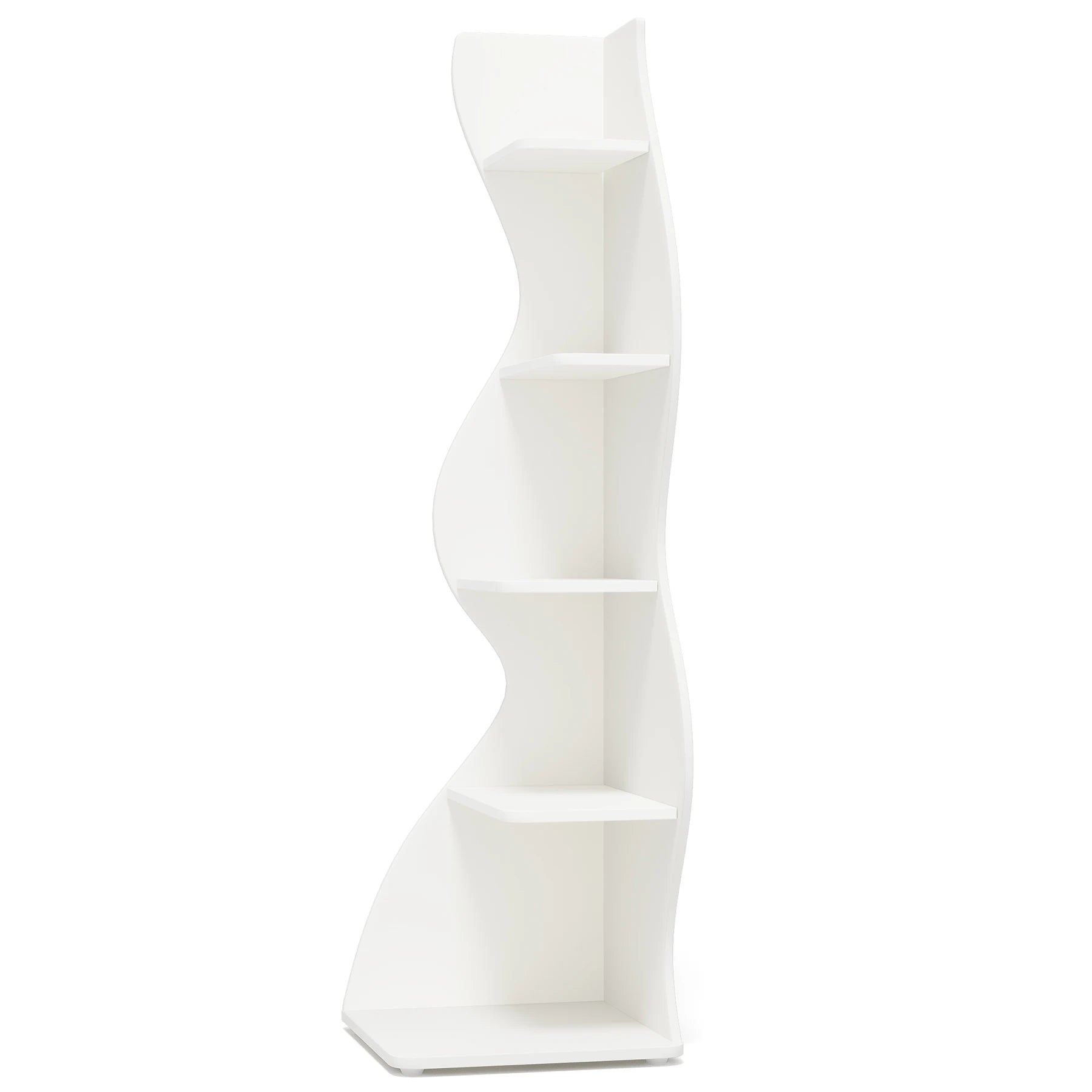 Corner Shelf, Modern 5-Tier Wall Corner Bookshelf, Stylish Corner Small Bookcase Storage Rack Plant Stand