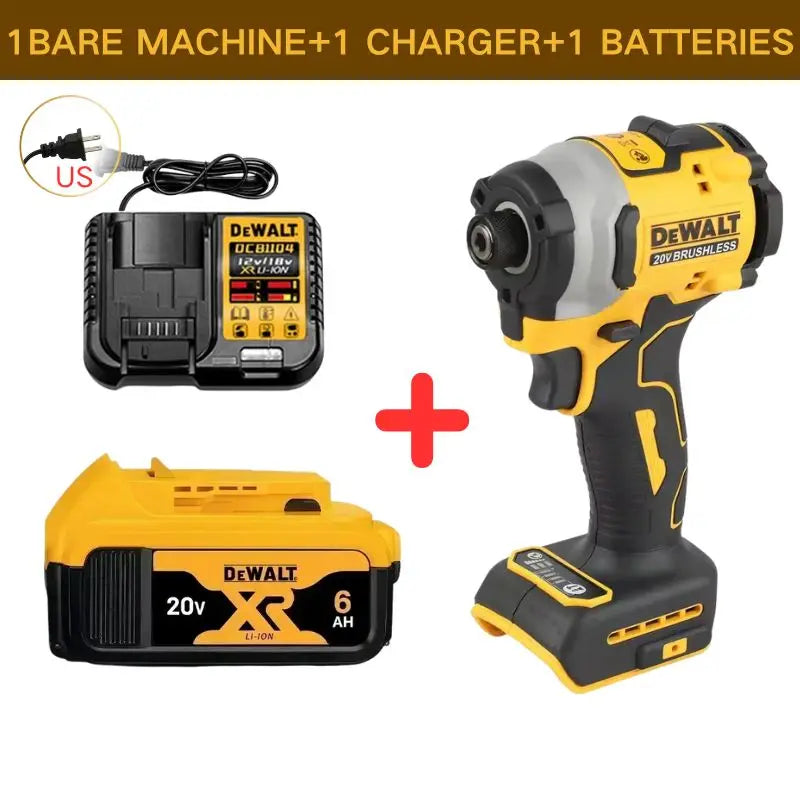 DEWALT DCF850 20V Impact Drill Brushless Motor 205Nm Variable Speed Electric Screwdriver Woodworking Driver Bare Tool power tool