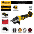 125mm Brushless Angle Grinder Cordless Metal Polishing Machine Cutting Woodworking Power Tool For Makita 21V Battery Pin