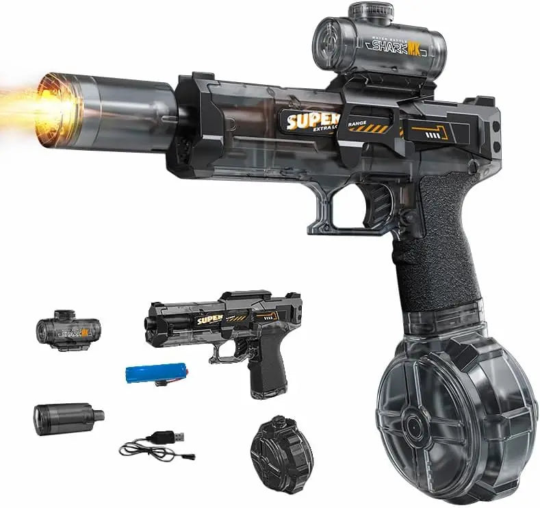 Automatic Electric Water Gun with 26FT Range, High Capacity for Pool Party and Outdoor Fun
