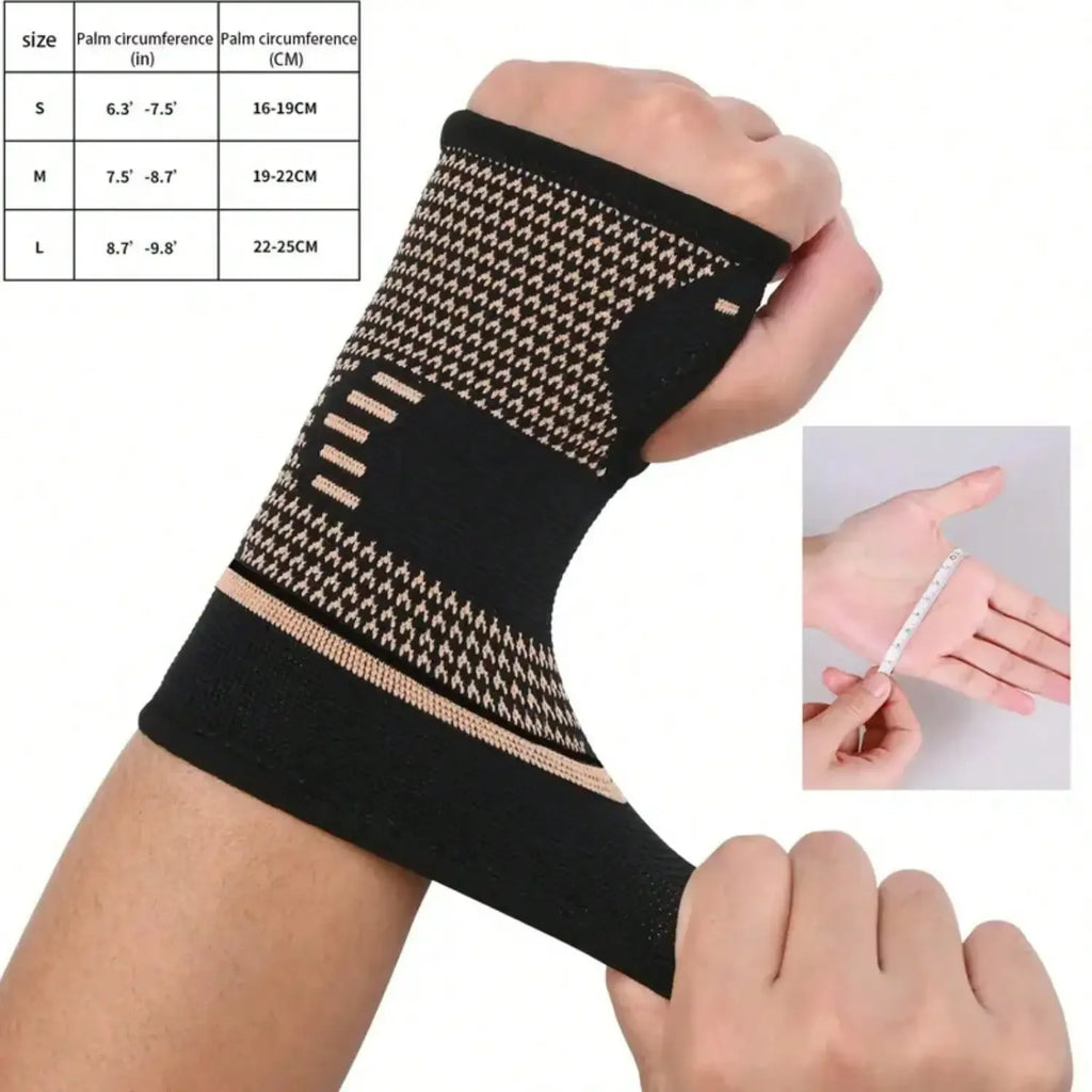 Sports Wrist Compression Sleeve, 2 Counts Breathable Wristband For Men & Women, Sports Accessories For Home Gym Workout, Wrist Wraps, Breathable Brace