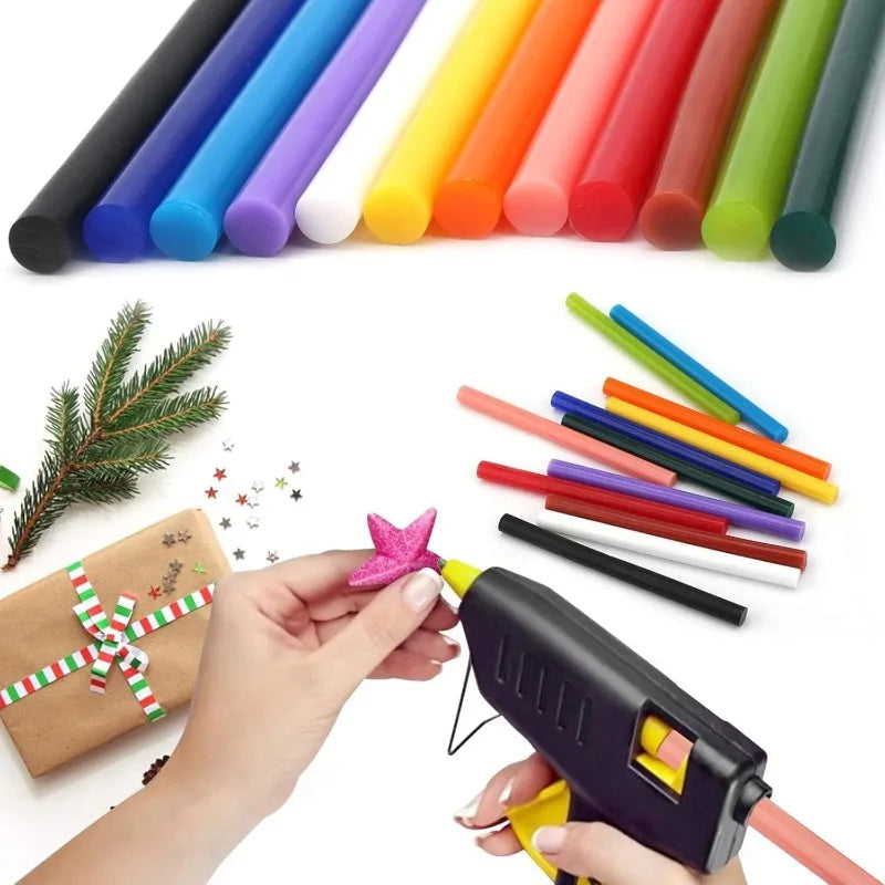 Colorful Hot Melt Glue Sticks DIY Craft Strong Viscosity Heat Pistol Stick Glue Gun Sticks Car Dent Removal Repair Adhesive Rods