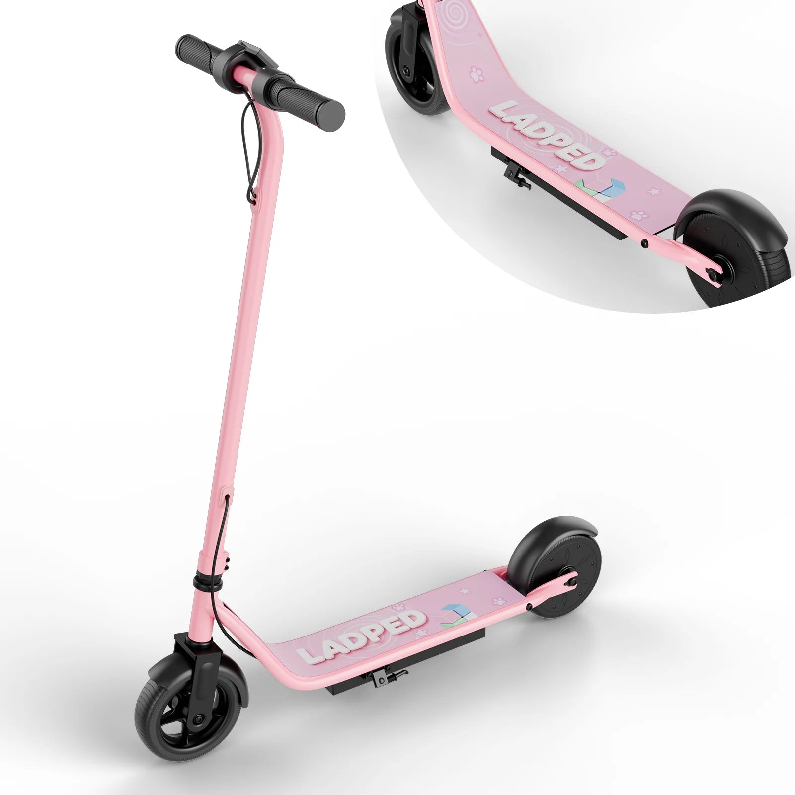 Electric Scooter for Kids - 3/6/9MPH Three Speed Modes & 10Mile Max Range, 250W Motor, 6.5" Solid Tires Commuter E-Scooter